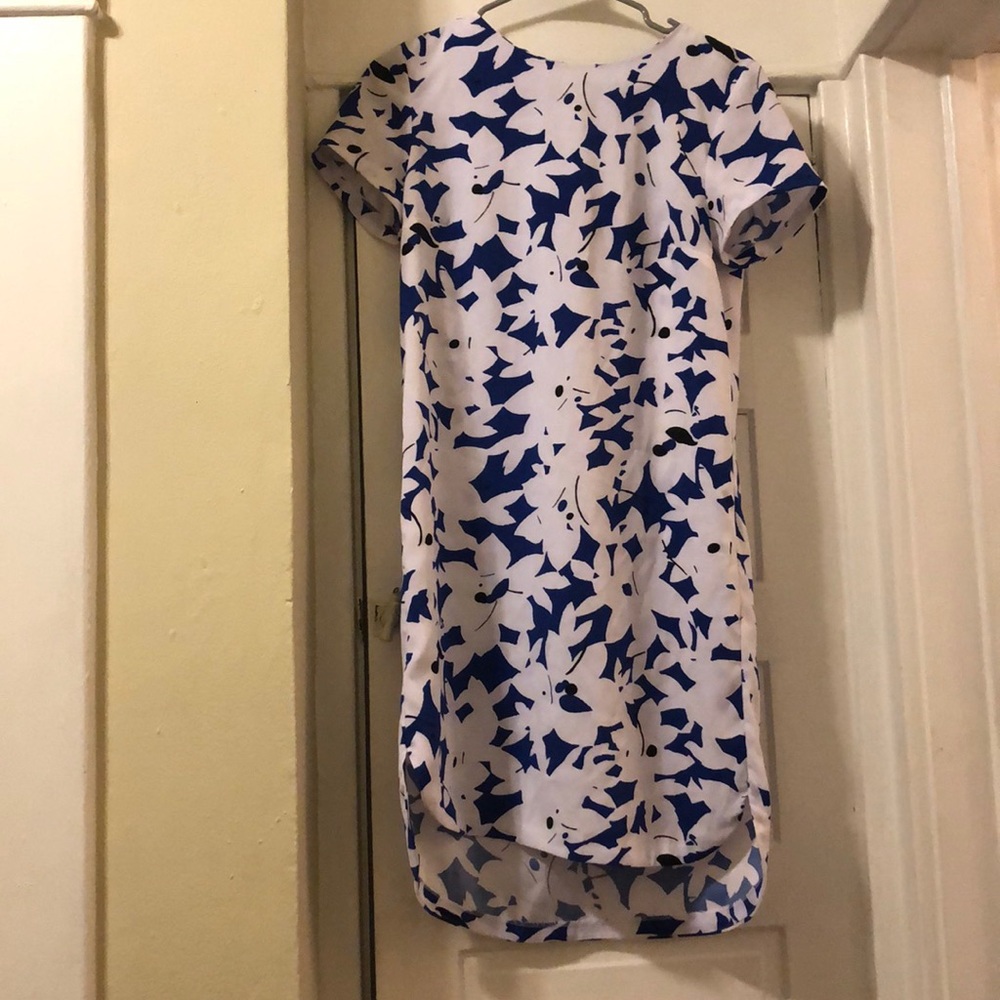 H&M Blue and White Floral Dress